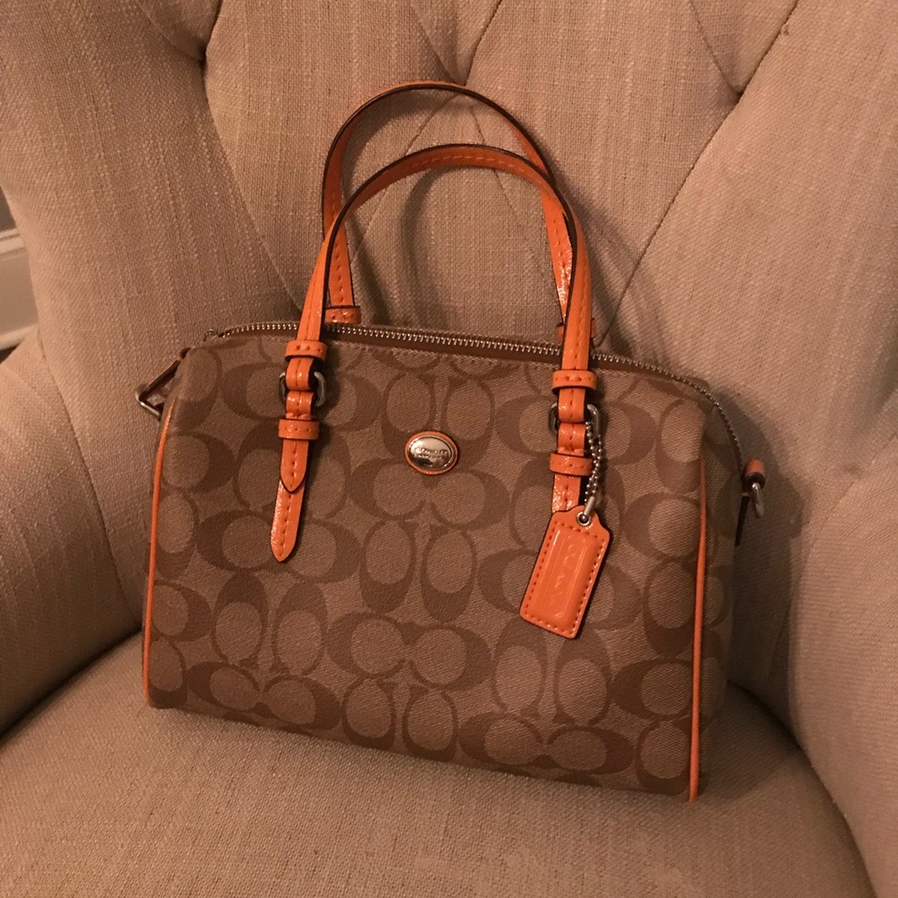Coach-Small Satchel with cross body strap